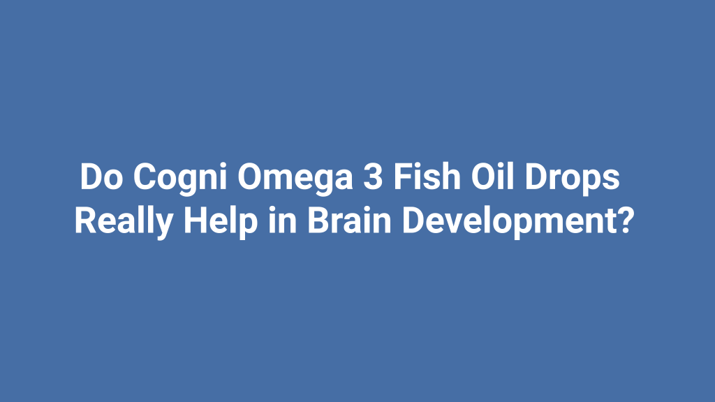 cogni omega 3 fish oil
