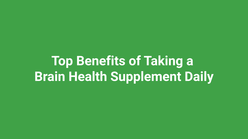 brain health supplement