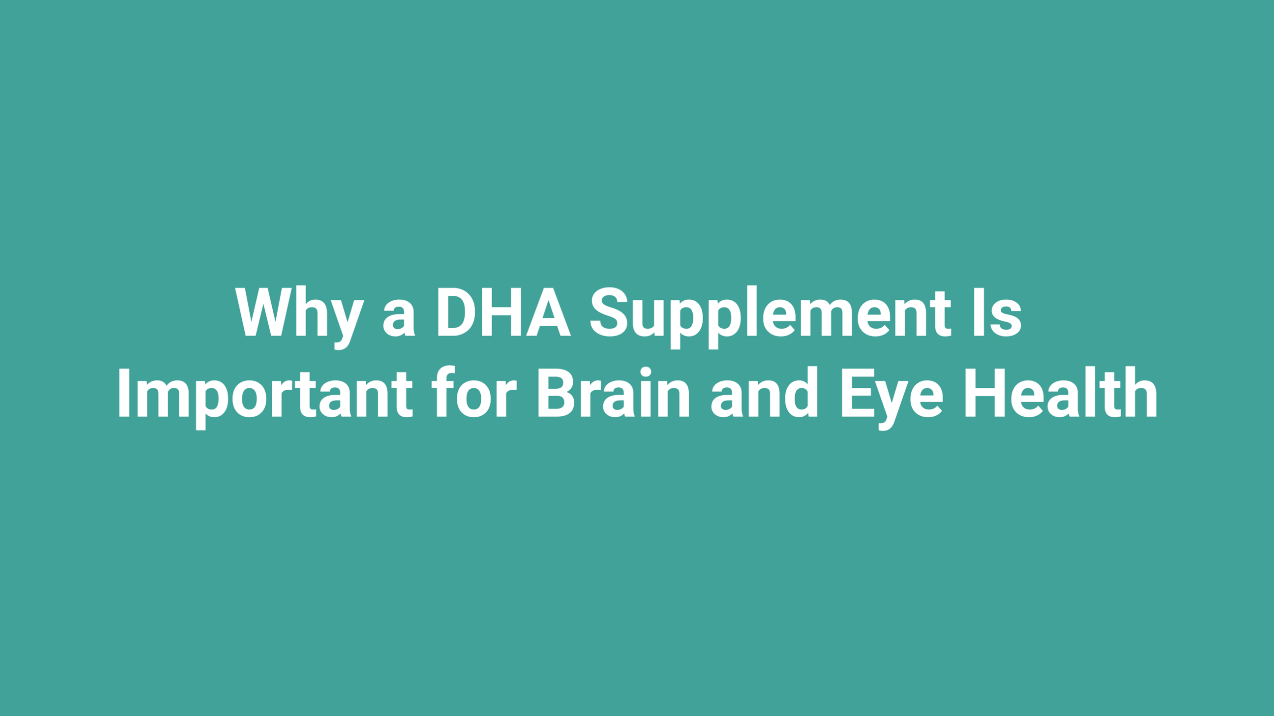 dha supplement
