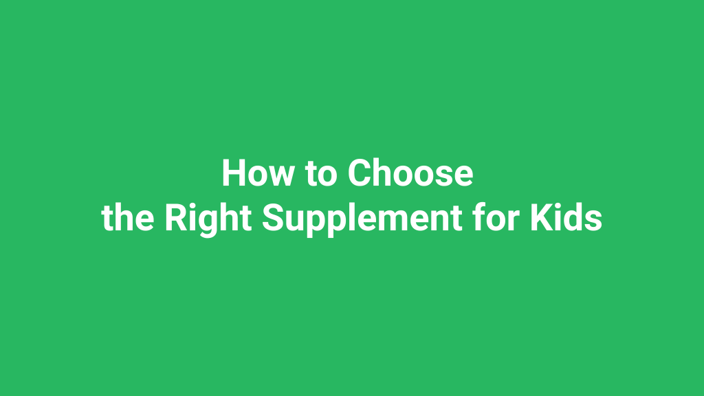 supplement for kids